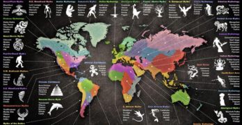 Here’s an Astonishing Map of Mythological Creatures From Around the World
