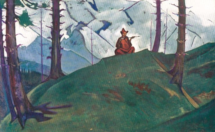 Saraha the Blessed Arrow by Nicholas Roerich. Image via Wikiart.org